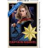 imageTrends International Marvel The Marvels  Captain Marvel Wall Poster 34L x 224W Premium Unframed VersionBlonde Framed Version