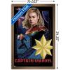 imageTrends International Marvel The Marvels  Captain Marvel Wall Poster 34L x 224W Premium Unframed VersionBronze Framed Version