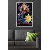 imageTrends International Marvel The Marvels  Captain Marvel Wall Poster 34L x 224W Premium Unframed VersionGray Framed Version