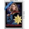 imageTrends International Marvel The Marvels  Captain Marvel Wall Poster 34L x 224W Premium Unframed VersionGray Framed Version