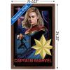 imageTrends International Marvel The Marvels  Captain Marvel Wall Poster 34L x 224W Premium Unframed VersionMahogany Framed Version