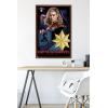 imageTrends International Marvel The Marvels  Captain Marvel Wall Poster 34L x 224W Premium Unframed VersionMahogany Framed Version