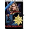 imageTrends International Marvel The Marvels  Captain Marvel Wall Poster 34L x 224W Premium Unframed VersionPremium Poster  Mount Bundle