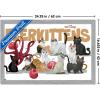 imageTrends International Marvel The Marvels  Flerkittens Wall Poster 34L x 224W Premium Unframed VersionGray Framed Version