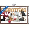 imageTrends International Marvel The Marvels  Flerkittens Wall Poster 34L x 224W Premium Unframed VersionMahogany Framed Version