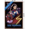 imageTrends International Marvel The Marvels  Ms Marvel Wall Poster 34L x 224W Premium Unframed VersionMahogany Framed Version