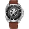 imageCitizen Mens Eco Drive Classic Avengers Marvel 3 Hand Stainless Steel Brown Leather Strap Watch AW172108W