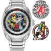 imageCitizen Mens EcoDrive Marvel Avengers Silver Stainless Steel Watch and Pin Gift Set Avengers 60th Anniversary Model AW208064W