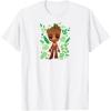 imageGuardians Of The Galaxy  Baby Groot Leaf TShirtWhite