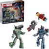imageLEGO Marvel Iron Man ampamp War Machine vs Hammer Drones Building Toy  Pretend Play Set W 2 Toy Minifigures  Kids Building Blocks for Boys ampamp Girls Ages 7  Gift Idea for Birthdays  76320