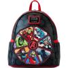 imageLoungefly Backpack Marvel  Avengers 60th Anniversary  Backpack  Marvel Comics  Cute Collectable Bag  Gift Idea  Official Merchandise  for Boys Girls Men and WomenLoungefly Avengers CollectionMinibackpack