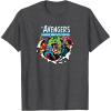 imageMarvel  Avengers Paper Rip TShirtDark Heather Grey