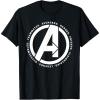 imageMarvel Avengers Endgame Logo Heroes and Legends TShirtBlack