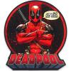 imageMarvel Deadpool Quote Metal Sign  Lets Do This Crazy Bad Thing Sign for Man Cave Teen Bedroom or Movie RoomRedGray