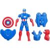 imageMarvel Epic Hero Series Battle Gear Captain America Action Figure 4Inch Avengers Super Hero Toys for Kids Ages 4 and UpCaptain America Battle Gear