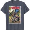 imageMarvel Guardians of the Galaxy Vol 3 Cosmic Comic Poster TShirtHeather Blue