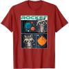 imageMarvel Guardians of the Galaxy Volume 3 Baby Rocket Panels TShirtCranberry Red