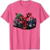 imageMarvel Studios Deadpool ampamp Wolverine Avengers Assemble Homage TShirtPink Heather