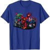 imageMarvel Studios Deadpool ampamp Wolverine Avengers Assemble Homage TShirtRoyal Blue