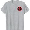 imageMarvel Studios Deadpool ampamp Wolverine Bold Corner Symbol TShirtHeather Grey