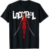 imageMarvel Studios Deadpool ampamp Wolverine Ladypool with Swords TShirtBlack