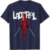 imageMarvel Studios Deadpool ampamp Wolverine Ladypool with Swords TShirtNavy Blue