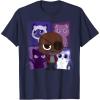 imageMarvel Studios The Marvels Nick Fury and Flerkittens Cute TShirtNavy Blue