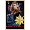 imageTrends International Marvel The Marvels  Captain Marvel Wall Poster 34L x 224W Premium Unframed VersionBlonde Framed Version