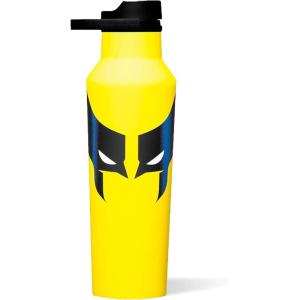 imageCorkcicle Sport Canteen  Keeps Beverages Cold 25 Hours  Triple Insulated Stainless Steel  ScrewOn Lid  Reusable Bottle  Summer Drinkware Gift  Keeps Drinks Ice Cold  20 oz  DeadpoolWolverine
