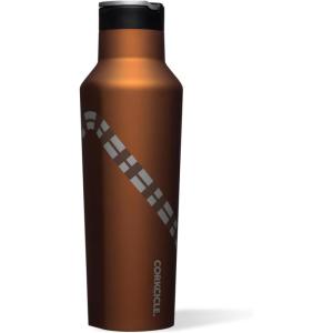 imageCorkcicle Sport Canteen  Keeps Beverages Cold 25 Hours  Triple Insulated Stainless Steel  ScrewOn Lid  Reusable Bottle  Summer Drinkware Gift  Keeps Drinks Ice Cold  20 oz  DeadpoolChewbacca