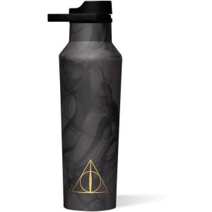 imageCorkcicle Sport Canteen  Keeps Beverages Cold 25 Hours  Triple Insulated Stainless Steel  ScrewOn Lid  Reusable Bottle  Summer Drinkware Gift  Keeps Drinks Ice Cold  20 oz  DeadpoolDeathly Hallows