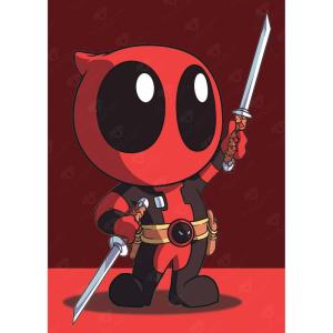 imageDIAMOND ART CLUB Deadpool Marvel Diamond Painting Kit Fun DIY Crafts for Adults and All Ages Round Diamond Art Canvas for Beginners 13quot x 18quot 328 x 46 cmDeadpool