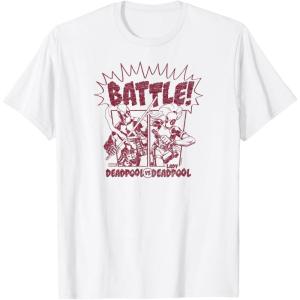 imageDeadpool  Deadpool vs Lady Deadpool TShirtWhite
