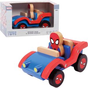 imageDisney Wooden Toys Just Play Captain America and Motorcycle Figure and Vehicle Officially Licensed Kids Toys for Ages 18 Month Amazon ExclusiveSpiderman