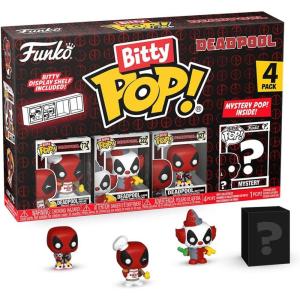 imageFunko Bitty POP Deadpool  BBQ Master  4Pack and A Surprise Mystery Mini Figure  09 Inch 22 Cm Collectable  Stackable Display Shelf Included  Gift Idea  Party Bags Stocking  Cake Topper