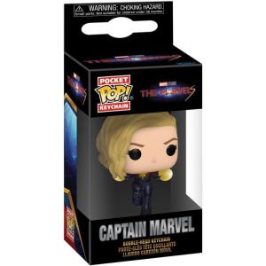imageFunko POP Keychain The Marvels  Captain Marvel Novelty Keyring  Collectable Mini Figure  Stocking Filler  Gift Idea  Official Merchandise  Movies Fans  Backpack Decor