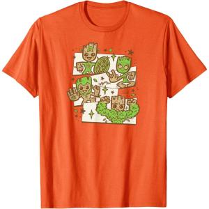 imageGuardians Of The Galaxy  Baby Groot Characters TShirtOrange