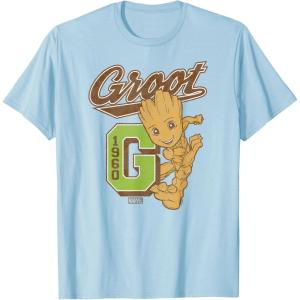 imageGuardians Of The Galaxy  Baby Groot Collegiate TShirtBaby Blue