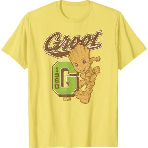 imageGuardians Of The Galaxy  Baby Groot Collegiate TShirtLemon Yellow