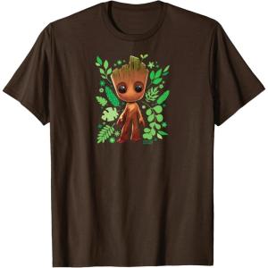 imageGuardians Of The Galaxy  Baby Groot Leaf TShirtBrown