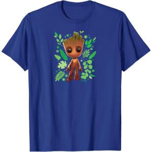 imageGuardians Of The Galaxy  Baby Groot Leaf TShirtRoyal Blue