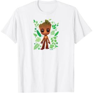 imageGuardians Of The Galaxy  Baby Groot Leaf TShirtWhite