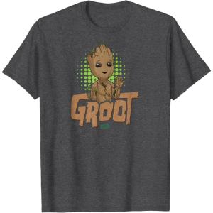 imageGuardians Of The Galaxy  Baby Groot TShirtDark Heather Grey