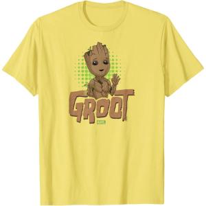 imageGuardians Of The Galaxy  Baby Groot TShirtLemon Yellow