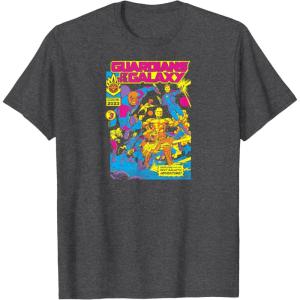 imageGuardians Of The Galaxy  Blacklight TShirtDark Heather Grey