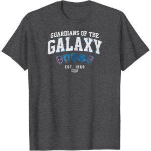 imageGuardians Of The Galaxy  Collegiate TShirtDark Heather Grey
