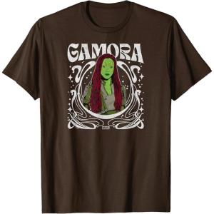 imageGuardians Of The Galaxy  Gamora Art Nouveau TShirtBrown