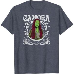 imageGuardians Of The Galaxy  Gamora Art Nouveau TShirtHeather Blue