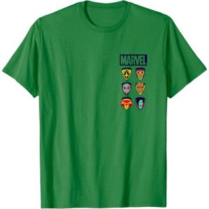 imageGuardians Of The Galaxy  Stacked Icons TShirtKelly Green