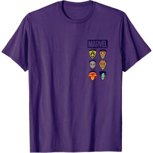imageGuardians Of The Galaxy  Stacked Icons TShirtPurple